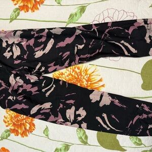 Calvin Klein  Black and Pink Floral Leggings